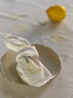 Stofservietm Citron FREDERIKA (40x40cm)