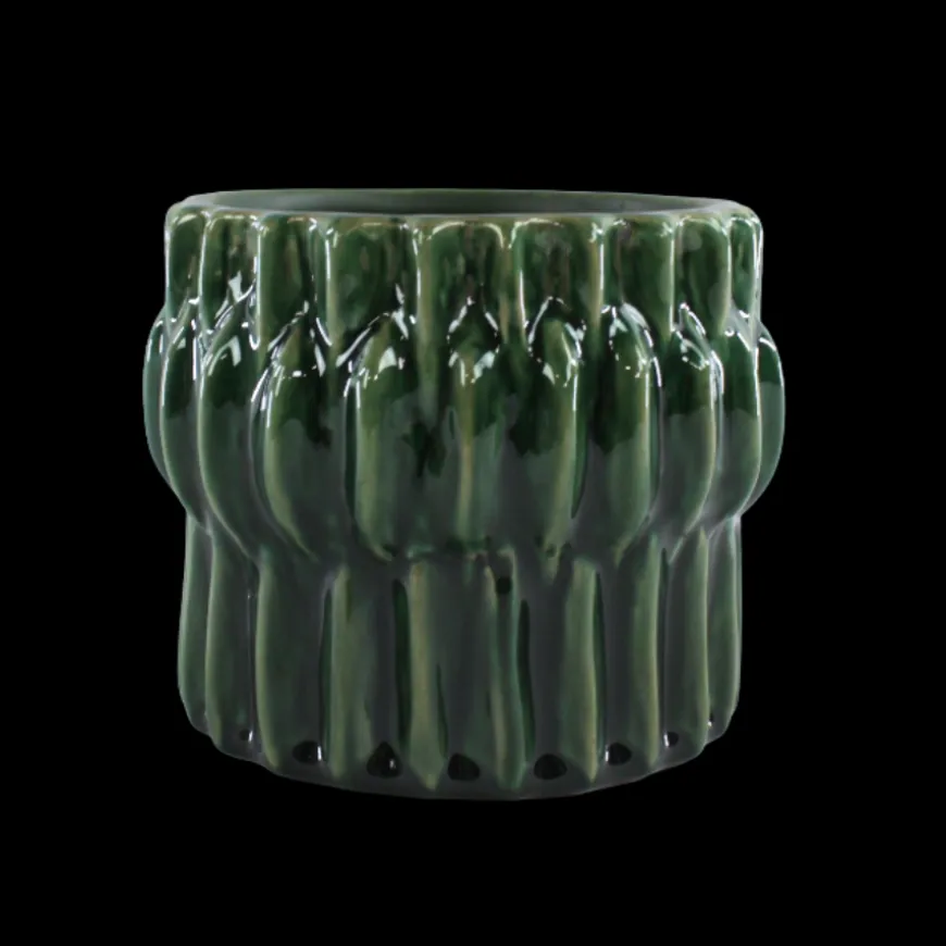 Urtepotte GAFAR (Ø13,3x11cm) Grøn