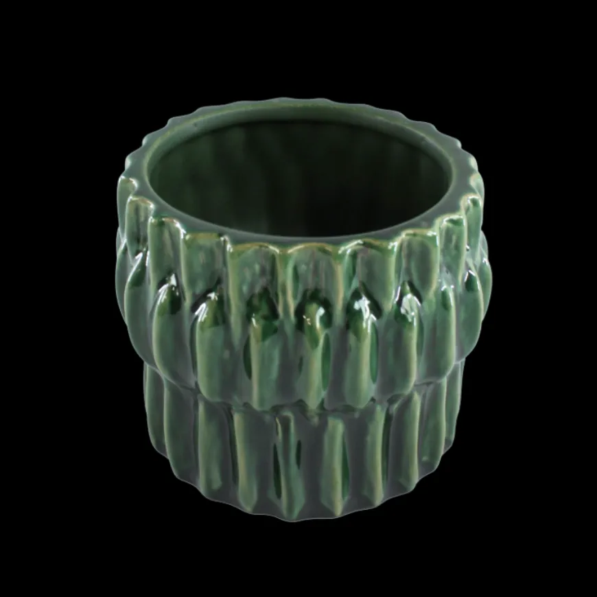 Urtepotte GAFAR (Ø13,3x11cm) Grøn