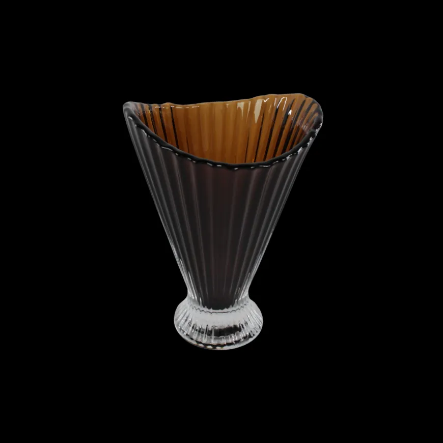 Vase ELVIN (16,5x15 x 21,5cm) Brun