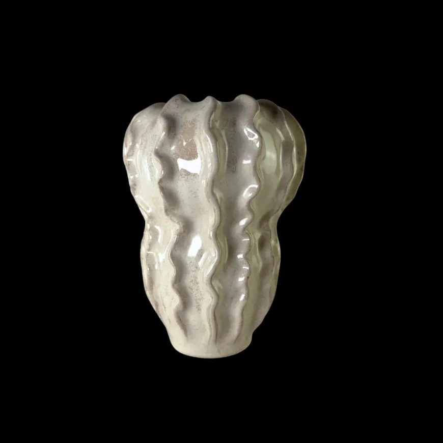 Vase FLORIDA (18,5x17,8x24,7 cm) Beige