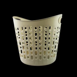 Vasketøjskurv plast i Beige MARTIN (Ø39x40 cm)