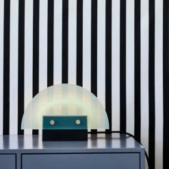 VICE. Lampefod m. LED. H:8 cm. Sort marmor