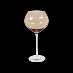 Vinglas AISYA Brun m. Transparent Stilk